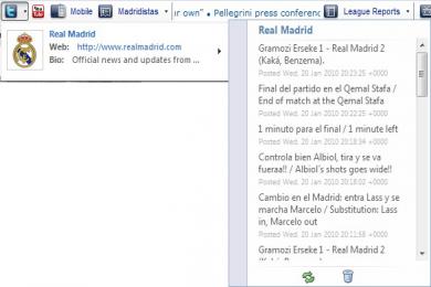 Captura Official Real Madrid Toolbar