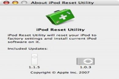 Screenshot iPod Reset Utility