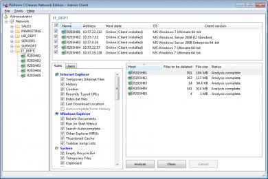 Screenshot Ccleaner Network Edition