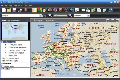 Capture Microsoft MapPoint Europe