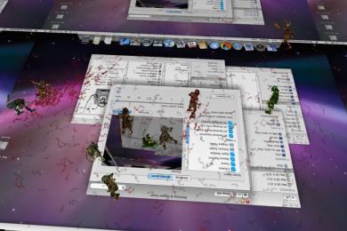 Screenshot 3D Desktop Zombies! Screensaver