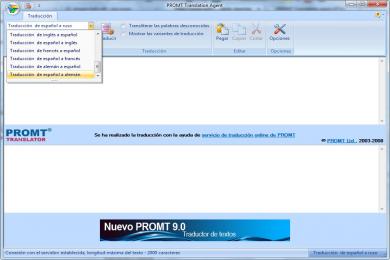 Screenshot PROMT Translation Agent