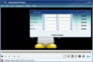 Screenshot 3nity Media Player