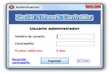 Screenshot Social Network Controller
