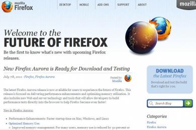 Cattura Firefox Aurora
