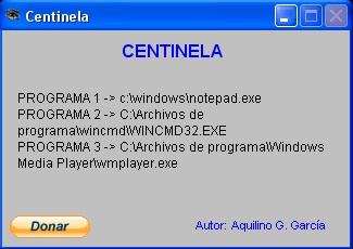 Screenshot Centinela