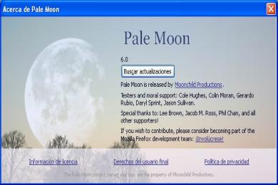 Screenshot Pale Moon
