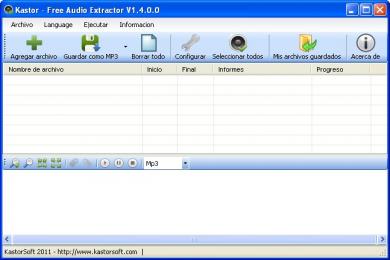 Screenshot Kastor Free Audio Extractor