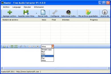 Screenshot Kastor Free Audio Extractor