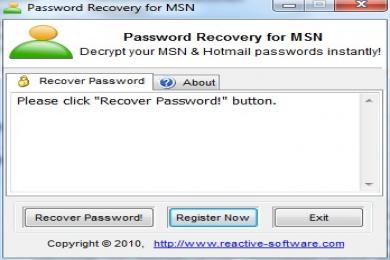 Рисунки MSN Password Cracker
