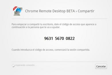 Screenshot Chrome Remote Desktop