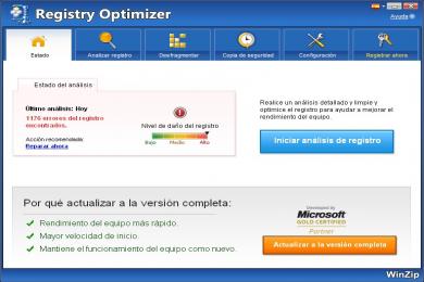 Capture WinZip Registry Optimizer