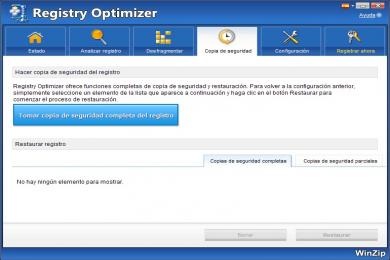 Cattura WinZip Registry Optimizer