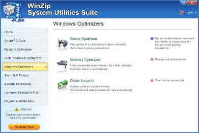 Capture WinZip System Utilities Suite