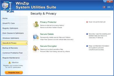 Captura WinZip System Utilities Suite