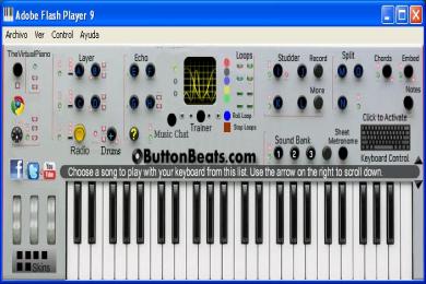 Screenshot ButtonBeats Piano Virtual