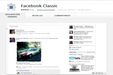 Screenshot Facebook Classic
