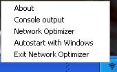 Screenshot Network Optimizer