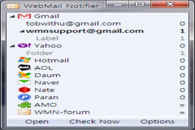 Capture WebMail Notifier