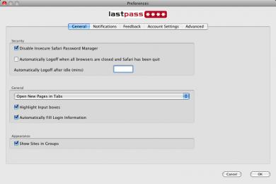 Screenshot LastPass