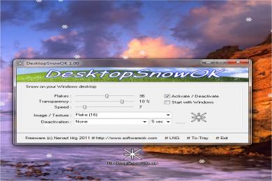 Screenshot Desktop Snow
