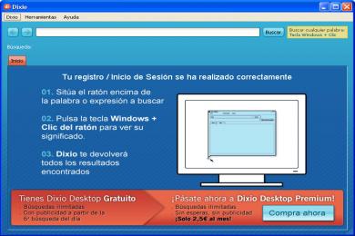 Screenshot Dixio Desktop