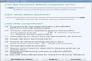 Screenshot MAGIX PC Check & Tuning Free 2011