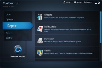 Screenshot IObit Toolbox