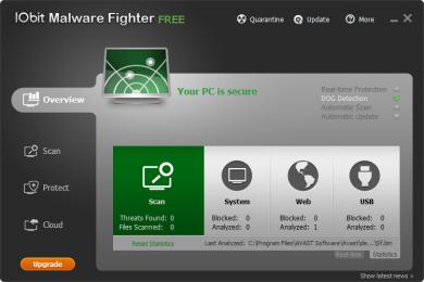 Screenshot IObit Malware Fighter