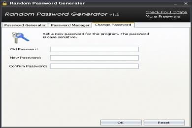 Screenshot Random Password Generator