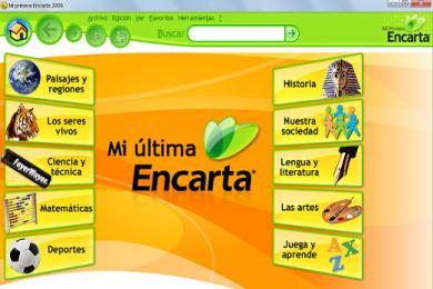Screenshot Microsoft Encarta