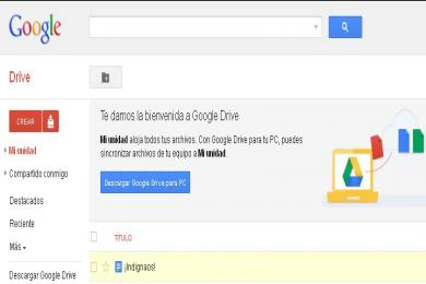 Screenshot Google Drive para PC