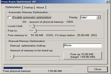 Cattura Free RAM Optimizer XP