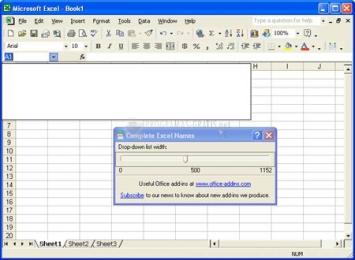 Cattura Complete Excel Names