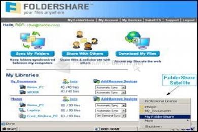 Cattura FolderShare