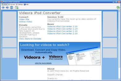 Capture Videora iPod Converter
