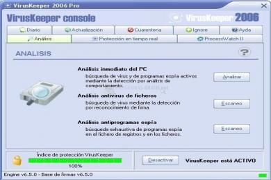 Captura VirusKeeper 2006 Pro