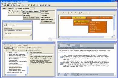 Captura Xtreeme DHTML Menu Studio