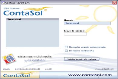 Screenshot ContaSol