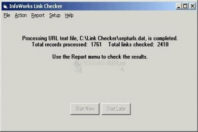 Captura InfoWorks Link Checker