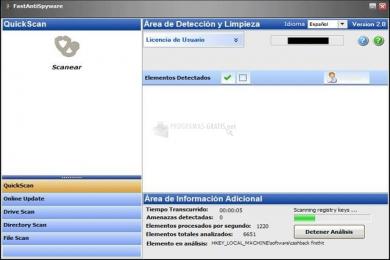 Captura FastAntiSpyware