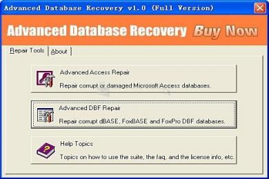 Captura Advanced Database Recovery