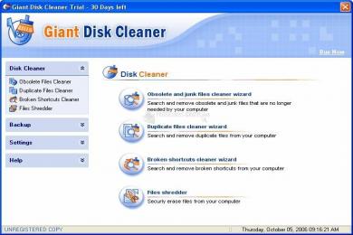 Captura Giant Disk Cleaner