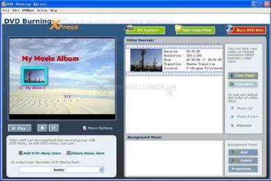 Captura AnvSoft DVD Burning Xpress