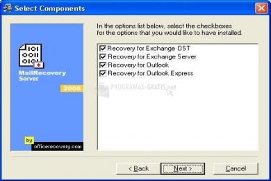 Captura MailRecovery Professional