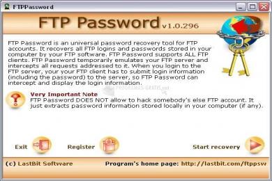 Captura FTP Password