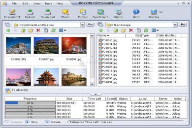 Captura DriveHQ FileManager