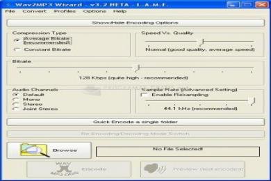 Captura Wav2MP3 Wizard