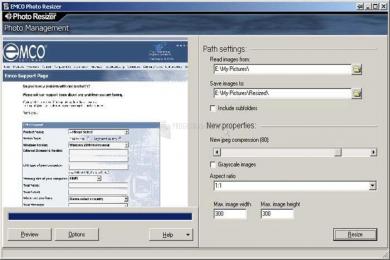 Captura Emco Photo Resizer