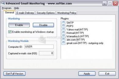 Captura Advanced Email Monitoring